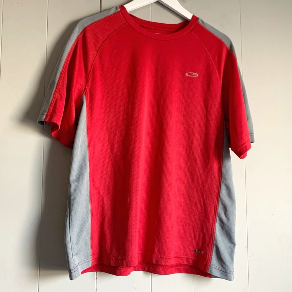C9 by CHAMPION Fitted Short Sleeve Performance Tee Red/Grey L